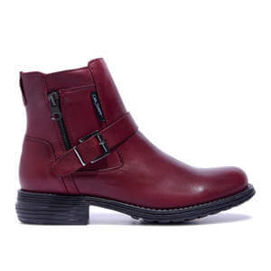 Carl Scarpa Sumaya Bordo Leather Ankle Boots